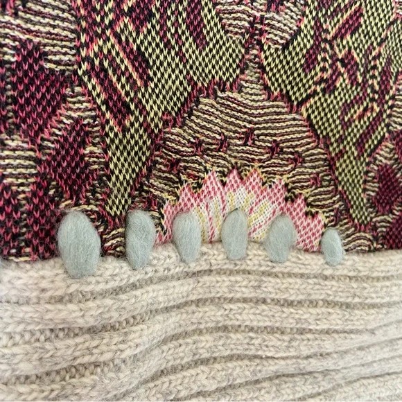 Anthropologie / Sleeping on Snow - Floral Knit Button-Up Sweater - Picture 5 of 7